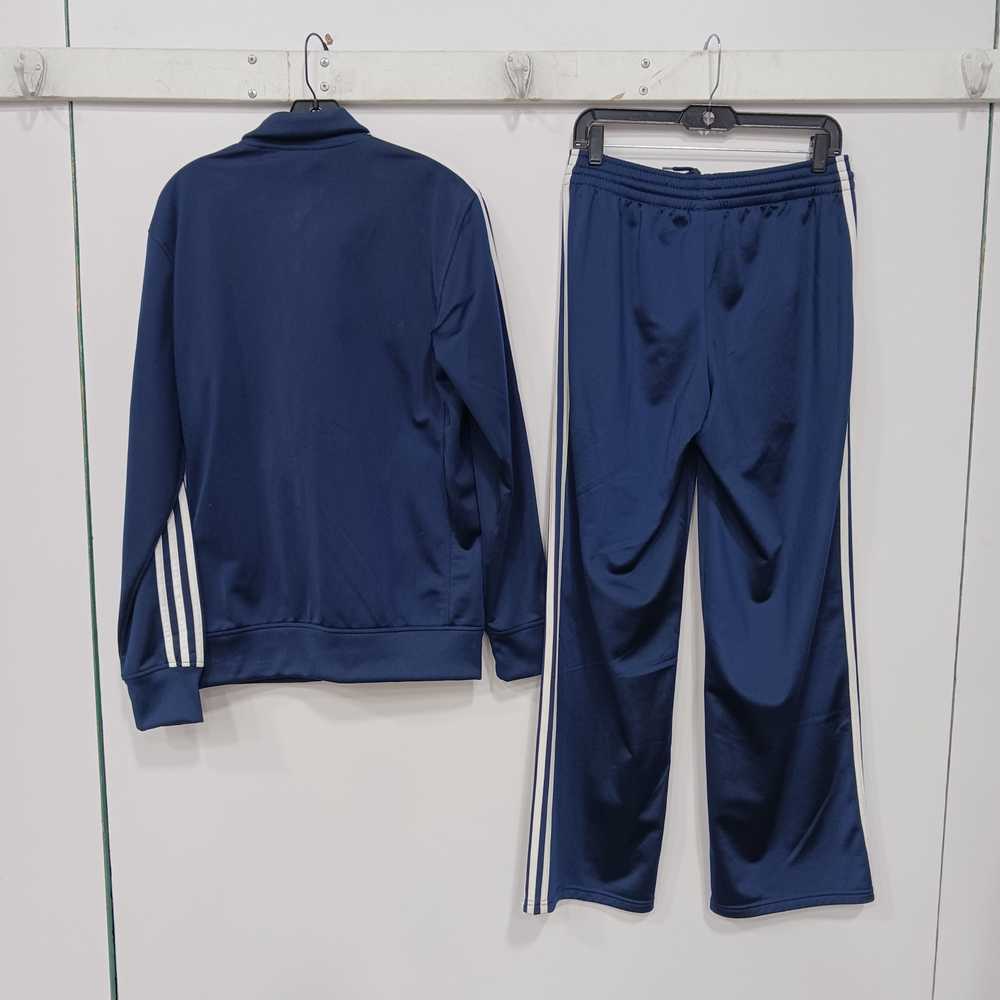 Adidas Blue Striped Tracksuit Size Medium - image 2
