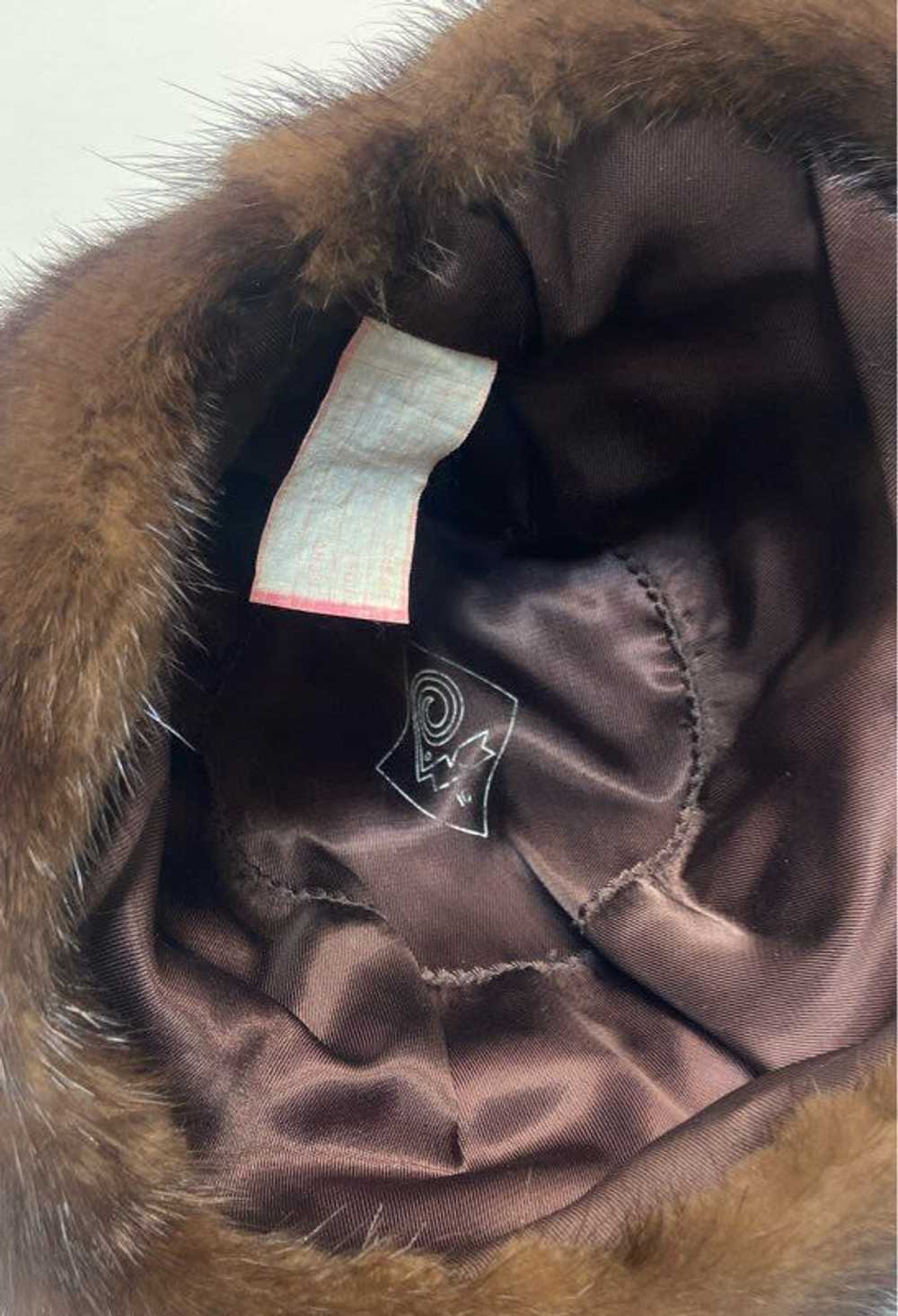 Unbranded Vintage Designer Brown Genuine Mink Fur… - image 7