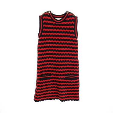 Gucci Gucci Knit Dress No Sleeve Stripes Wool Cot… - image 1