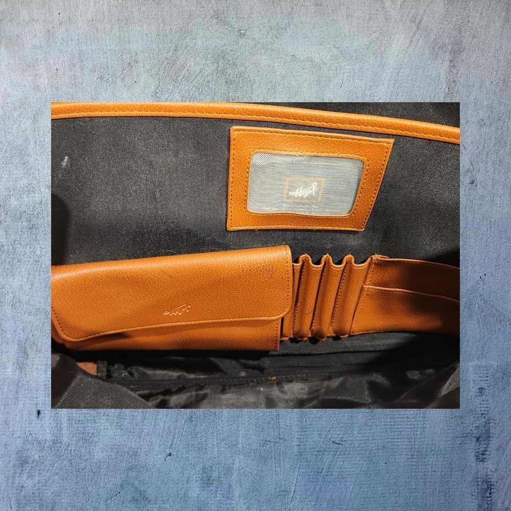Vintage Hazel Tan Top Grain Leather Briefcase Sho… - image 8