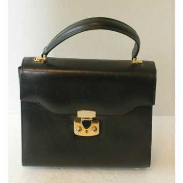 Vintage Scuola Del Cuoio Firenze Black Leather It… - image 1