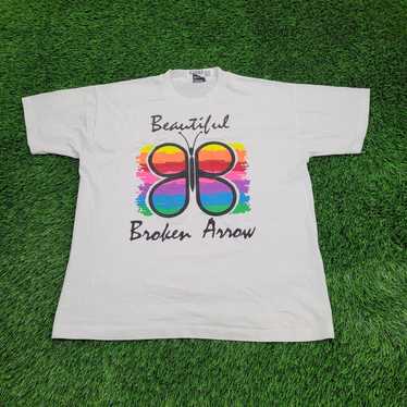 Fruit Of The Loom Vintage 1995 Butterfly Art Shirt