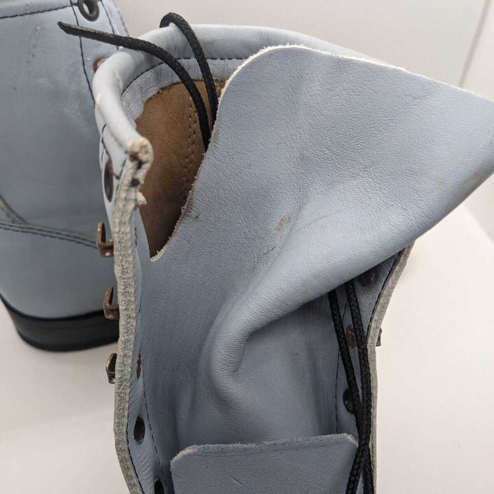 Vintage Blue Combat/Cowgirl boots -size US 6 Nash… - image 6