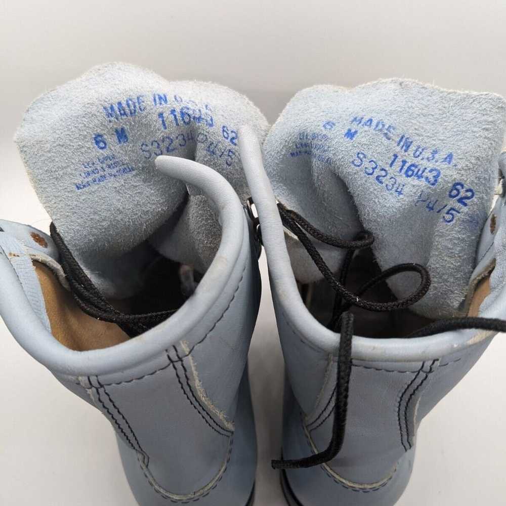 Vintage Blue Combat/Cowgirl boots -size US 6 Nash… - image 8