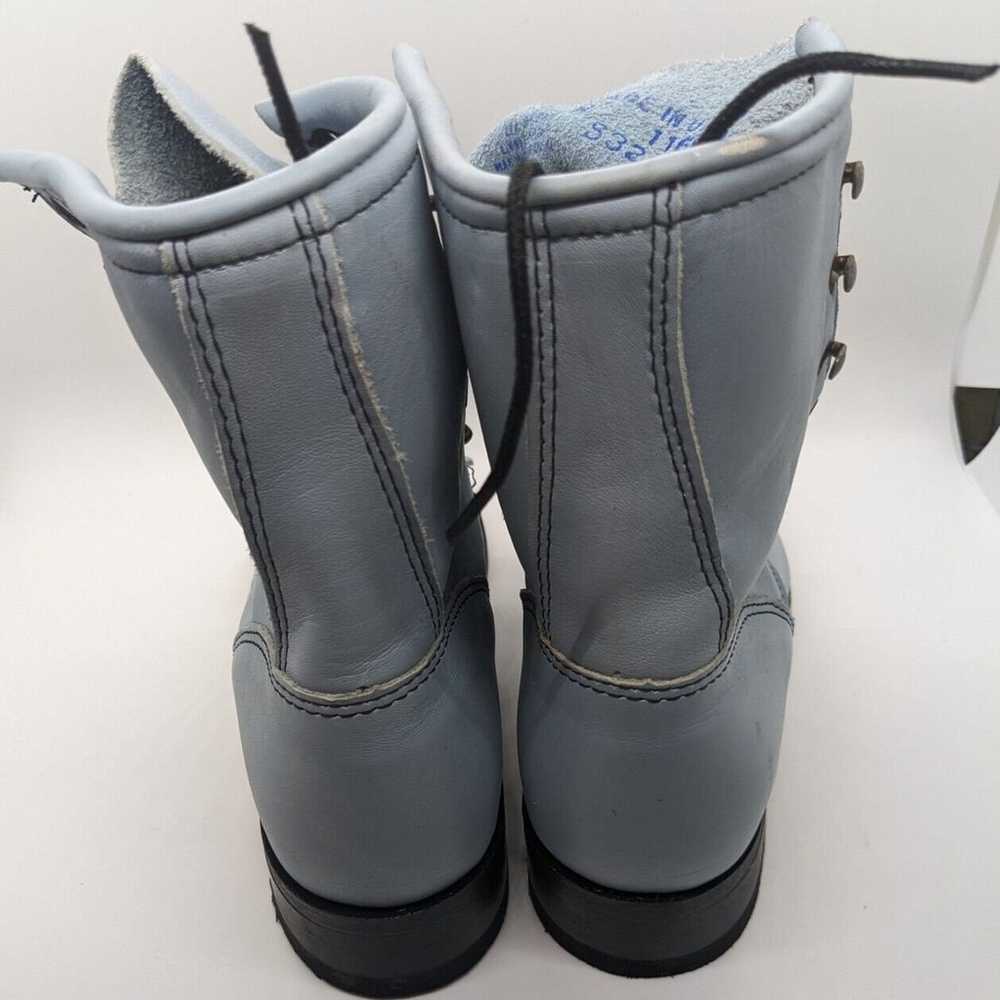 Vintage Blue Combat/Cowgirl boots -size US 6 Nash… - image 9
