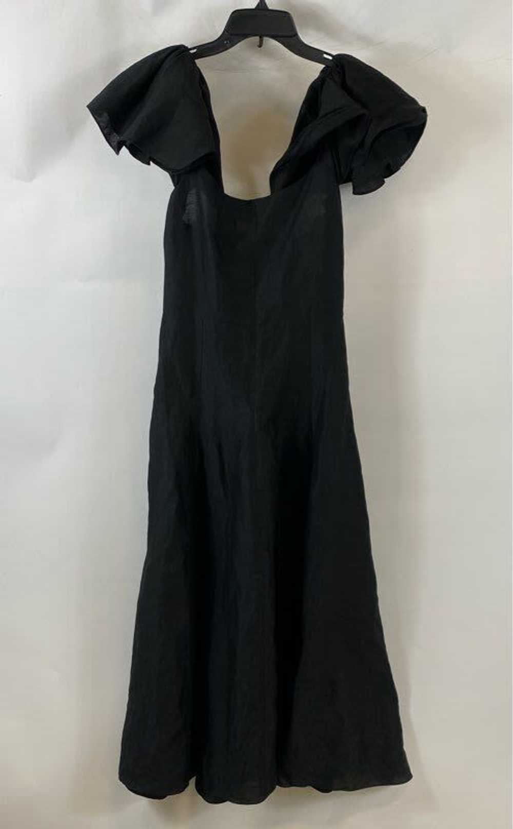 Vince Black Linen Formal Maxi Dress - Size Small - image 2