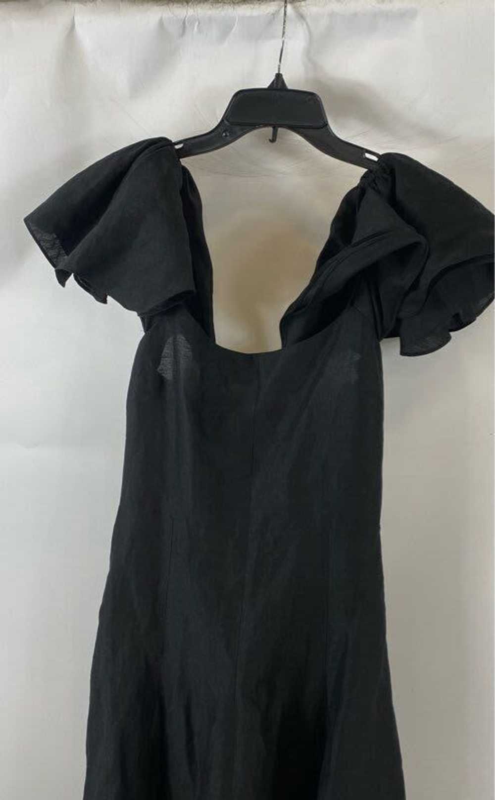 Vince Black Linen Formal Maxi Dress - Size Small - image 3