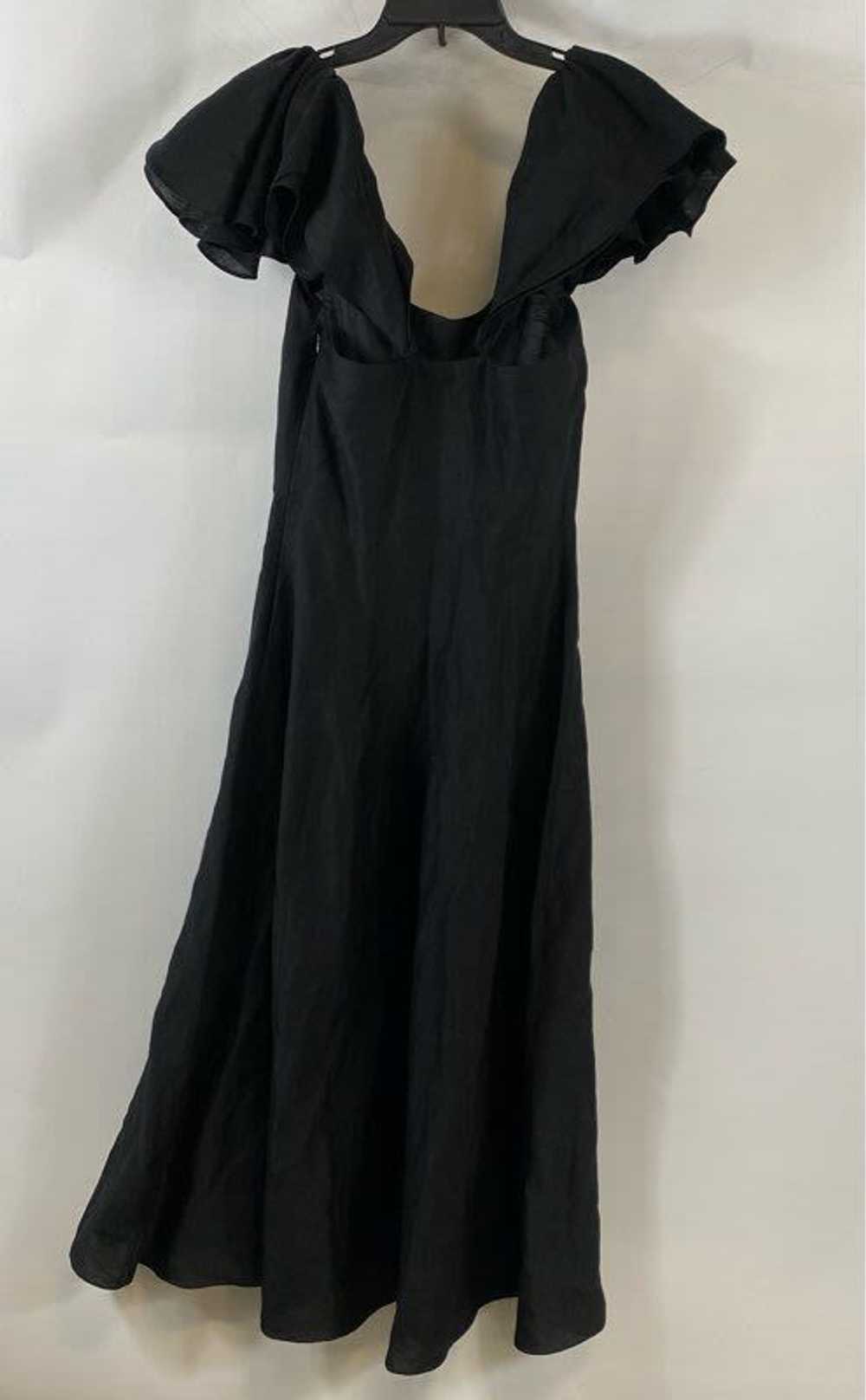 Vince Black Linen Formal Maxi Dress - Size Small - image 5