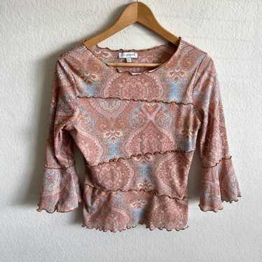 MOANORA Vintage 90s Nordstrom Bell 3/4 Sleeve Mes… - image 1