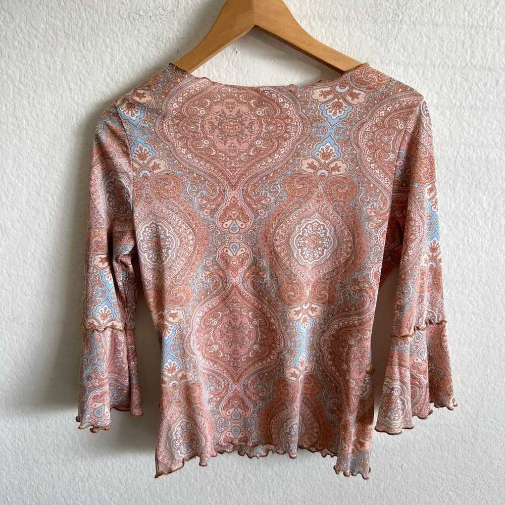 MOANORA Vintage 90s Nordstrom Bell 3/4 Sleeve Mes… - image 2