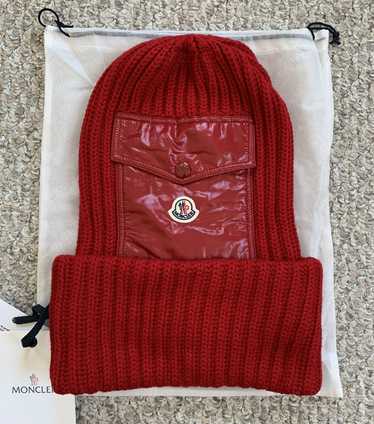 Moncler Moncler Oversized Logo Beanie Hat + Bag