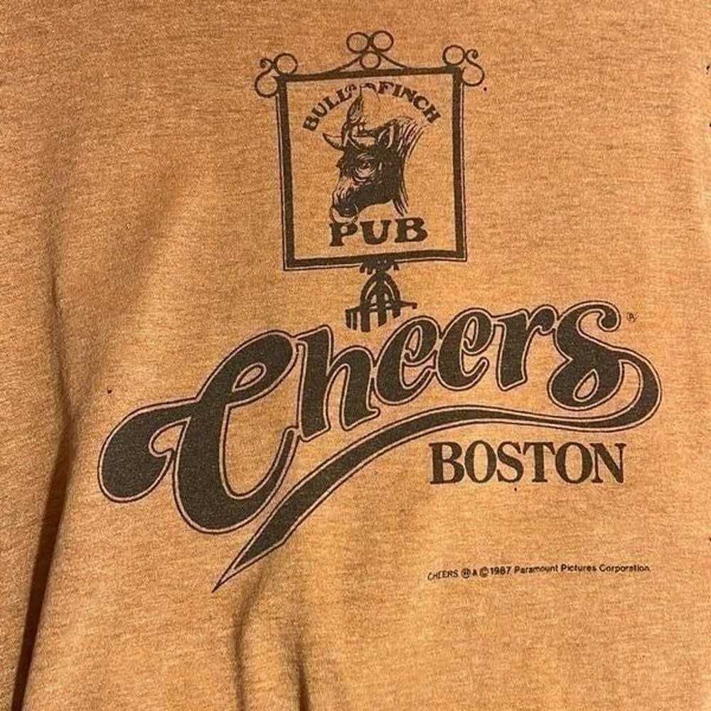 Vintage 1987 Cheers TV Show Brown T Shirt Unisex … - image 2