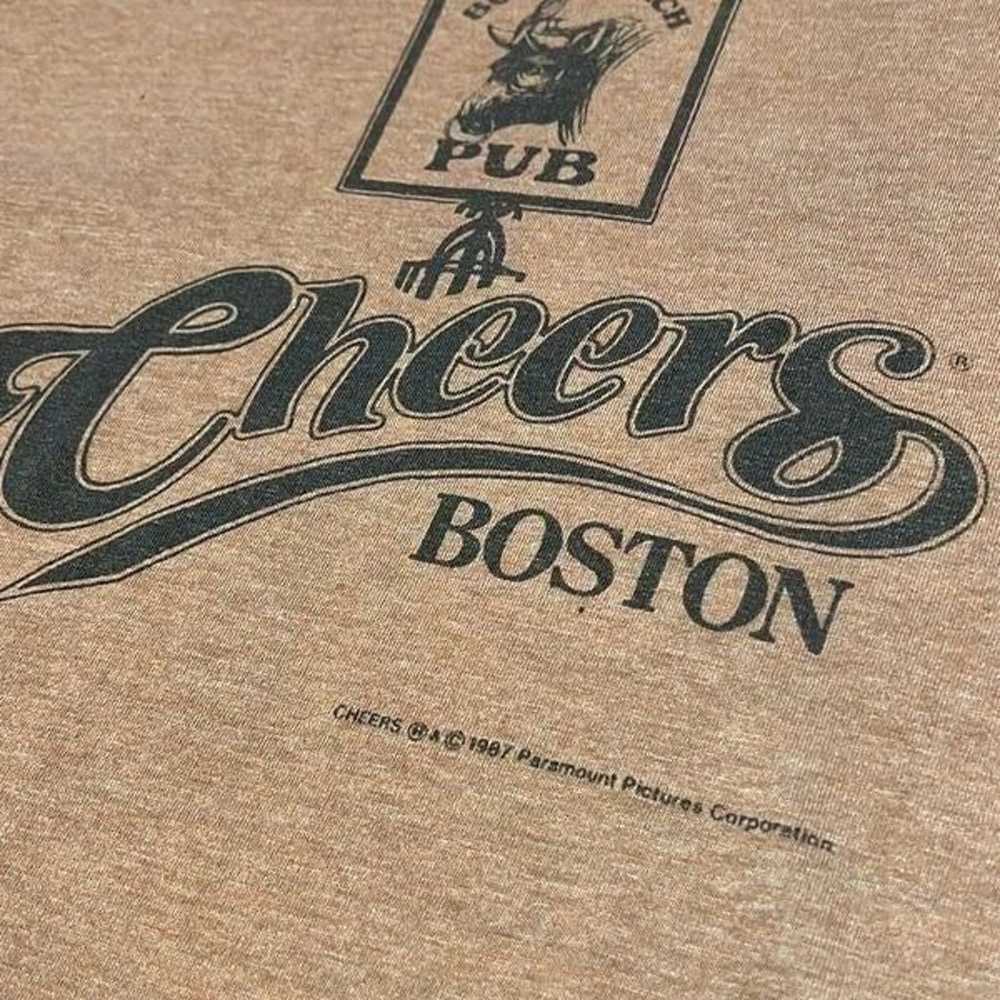 Vintage 1987 Cheers TV Show Brown T Shirt Unisex … - image 5