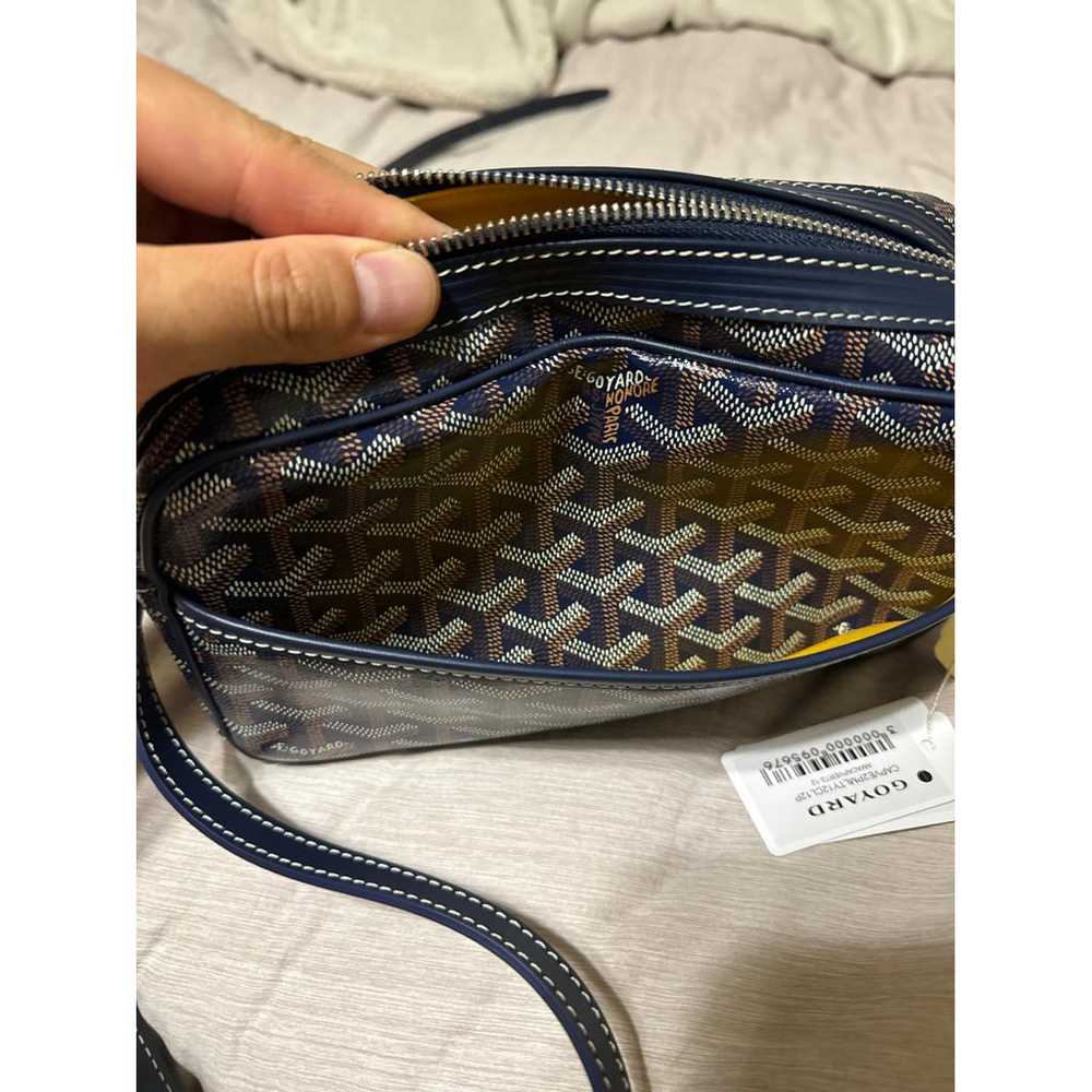 Goyard Cap vert leather handbag - image 8