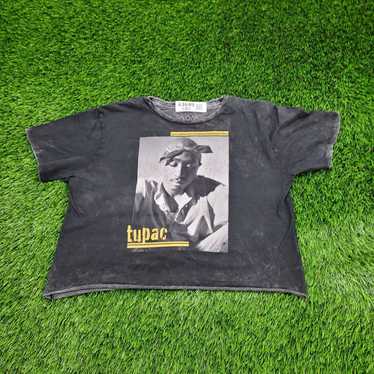 Streetwear 2PAC Tupac-Shakur Cropped Shirt Womens 