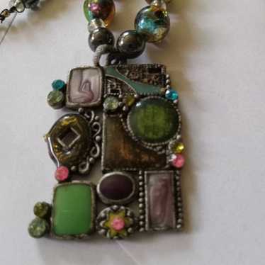 Multi Color Bead and Stone Necklace