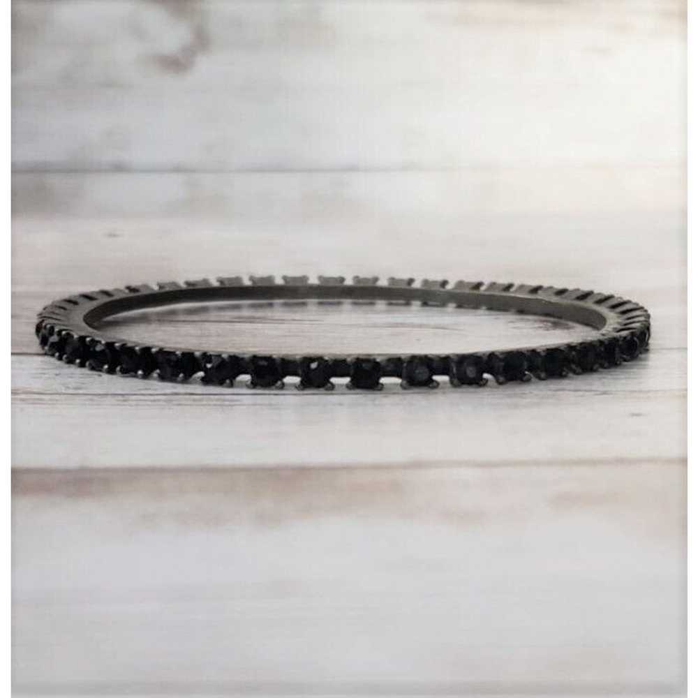 Vintage Bracelet - Dainty Bracelet with Black Gems - image 2