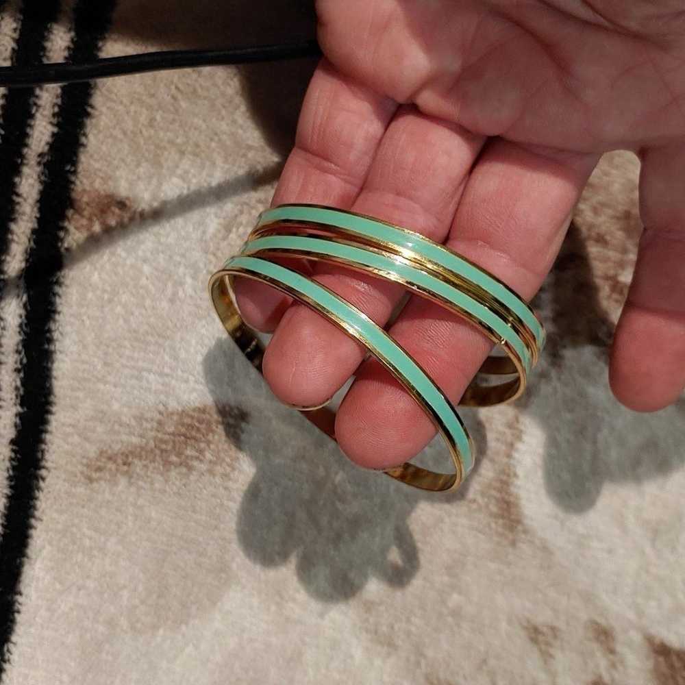 vintage turquoise bracelets 3 pc - image 3