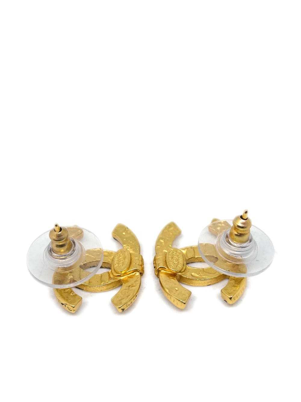 CHANEL Pre-Owned 2003 CC stud earrings - Gold - image 3