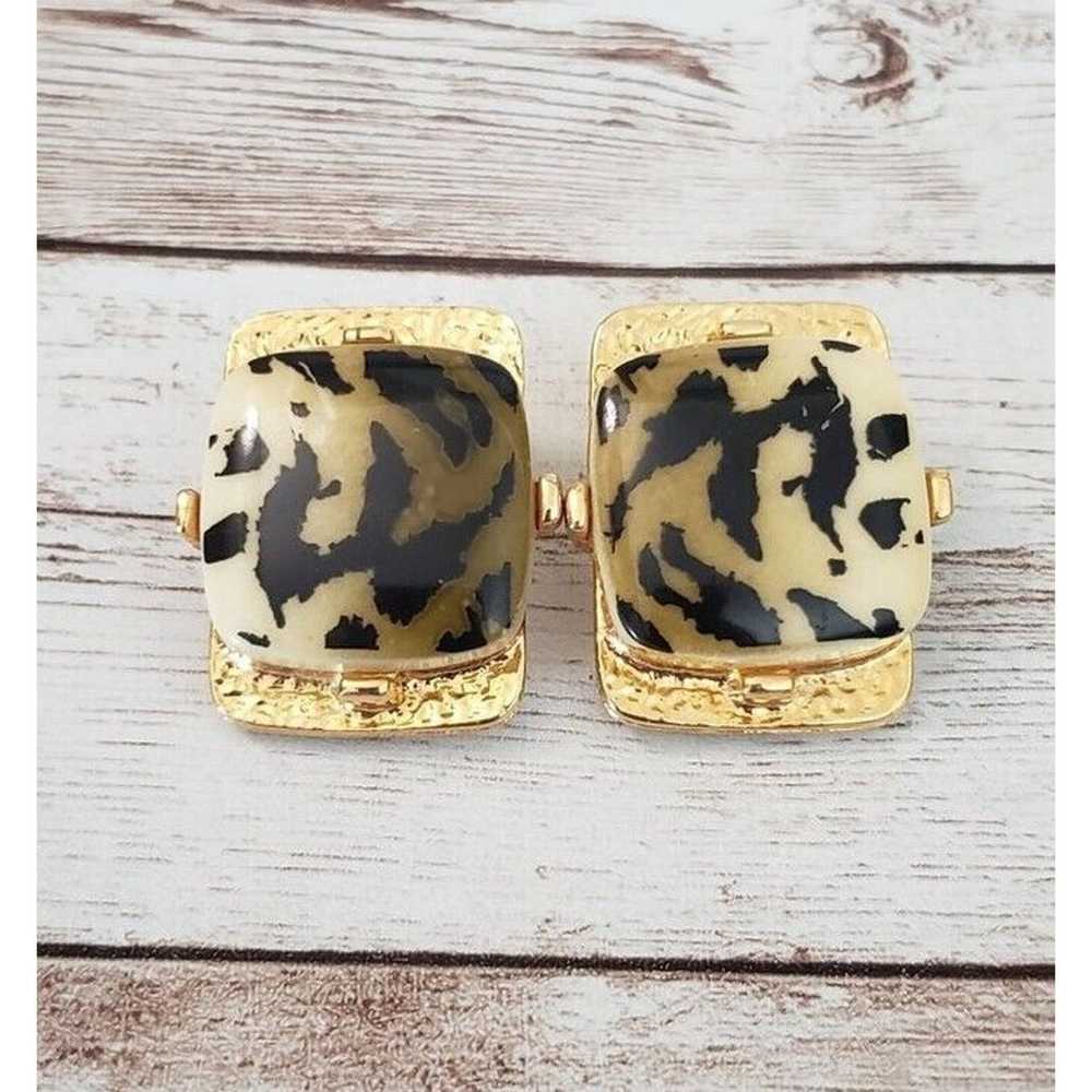 Vintage Craft Signed Earrings - Craft Signed Clip… - image 1