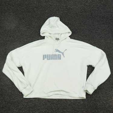 Puma Puma Hoodie Womens Medium White Cropped Hood… - image 1