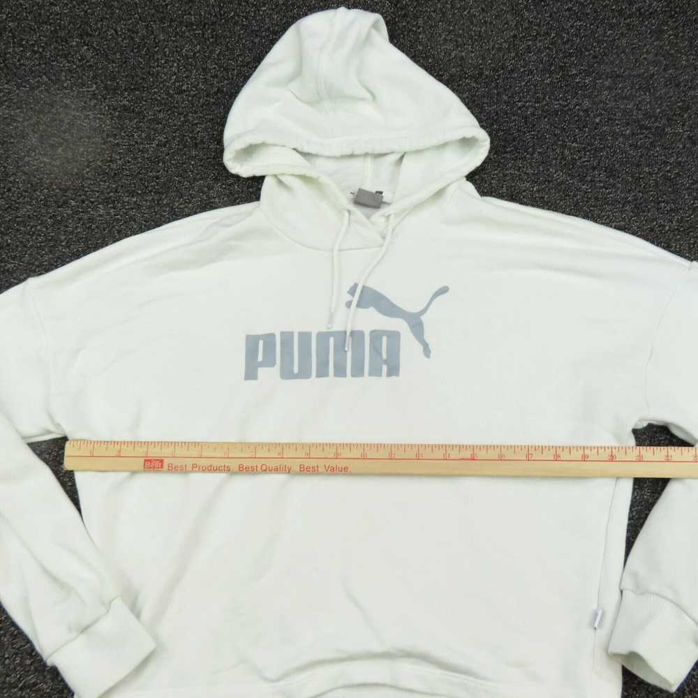 Puma Puma Hoodie Womens Medium White Cropped Hood… - image 2