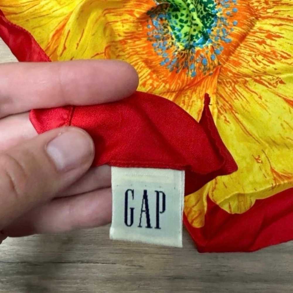 VTG Gap Silk Made In Italy Flower Scarf - image 2