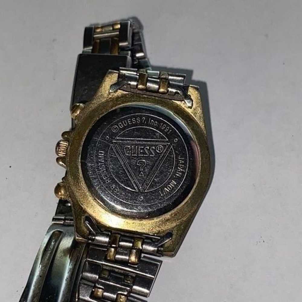 Guess Women's Vintage Silver Gold Two Tone Round … - image 9