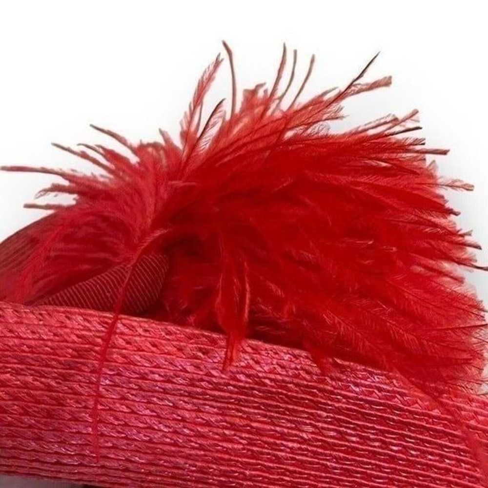 Designed By Sylvia New York Derby Hat Womens Red … - image 8