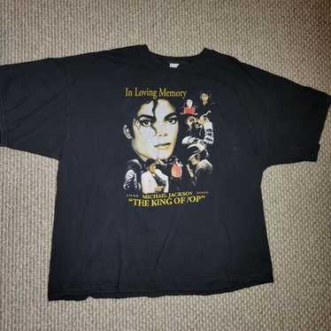 ミュージシャン MichaelJackson In Loving Memory 2009 Tee Michael Jackson In Loving Memory 2009 RIP Shirt Medium