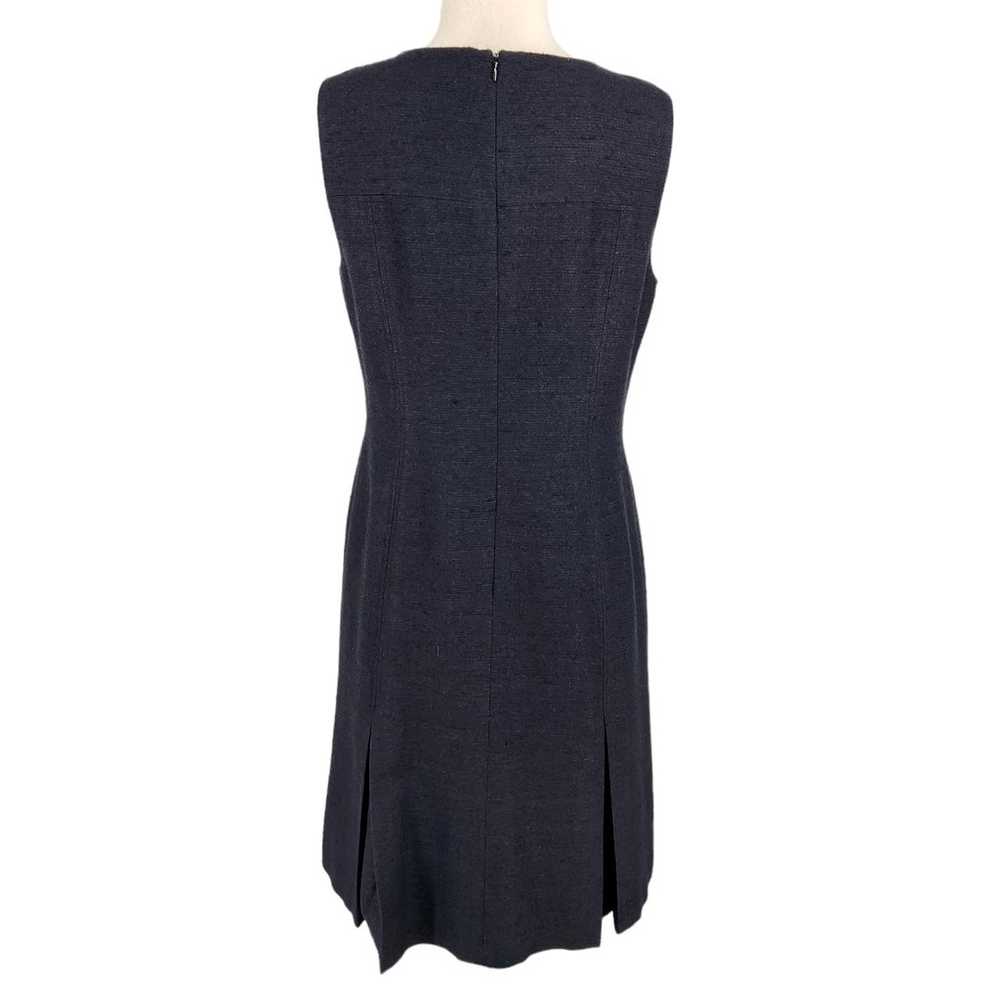 Talbots Textured Silk A Line Dress with Inverted … - image 5