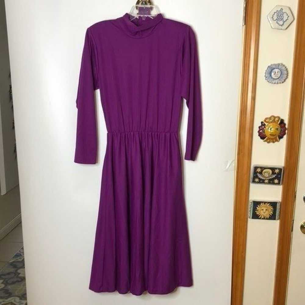 Vintage Impromptu Women's Dress Purple Long Sleev… - image 1