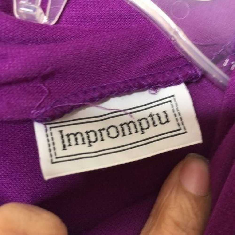 Vintage Impromptu Women's Dress Purple Long Sleev… - image 2
