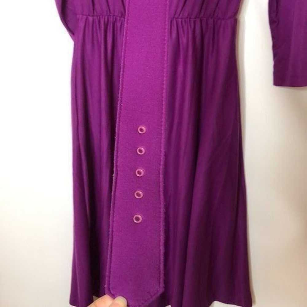 Vintage Impromptu Women's Dress Purple Long Sleev… - image 8