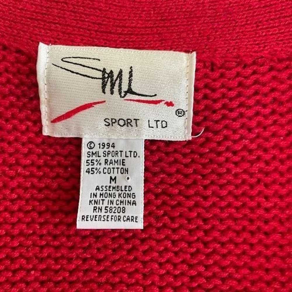 SML Sport Patriotic Stars Hearts Sweater Vest 199… - image 3