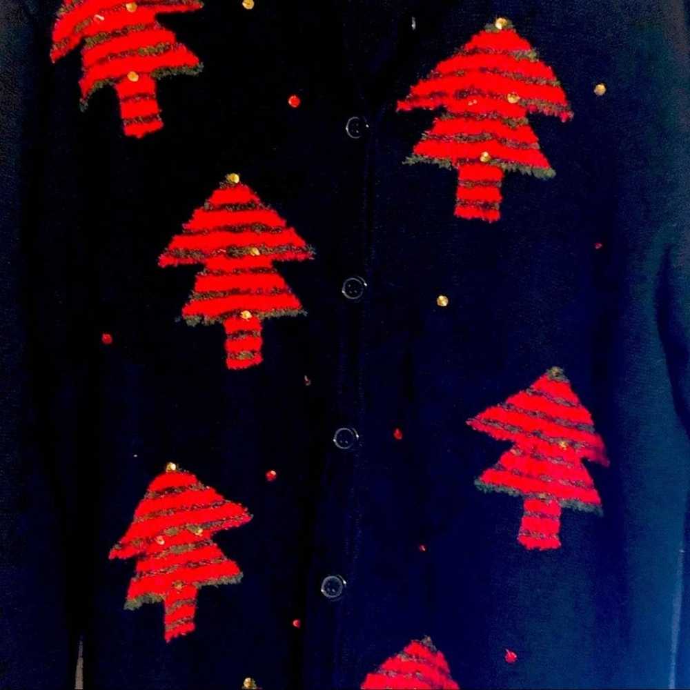 Vintage Stitches in time Christmas Sweater Medium - image 2