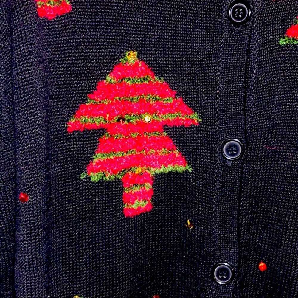 Vintage Stitches in time Christmas Sweater Medium - image 3