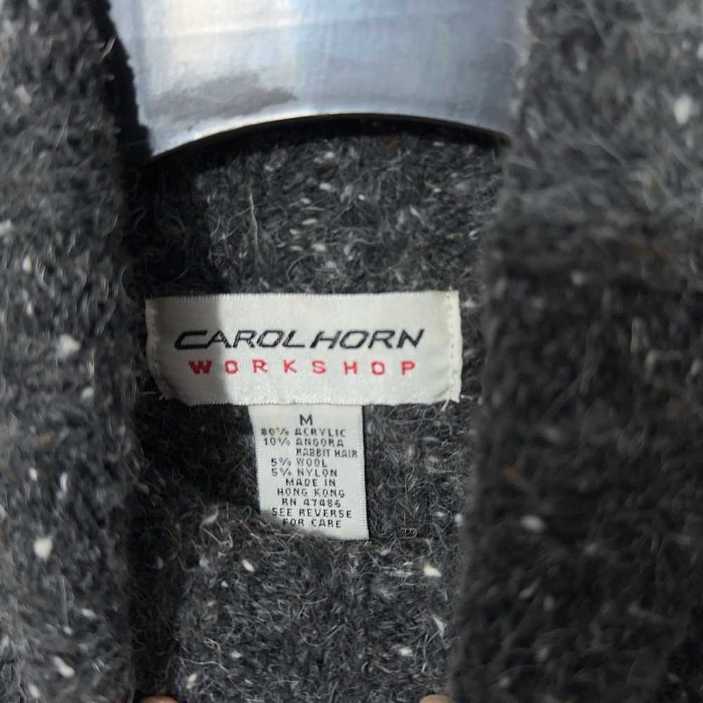 Carol Horn Womens Angora Wool Blend Ribbed Knit T… - image 3