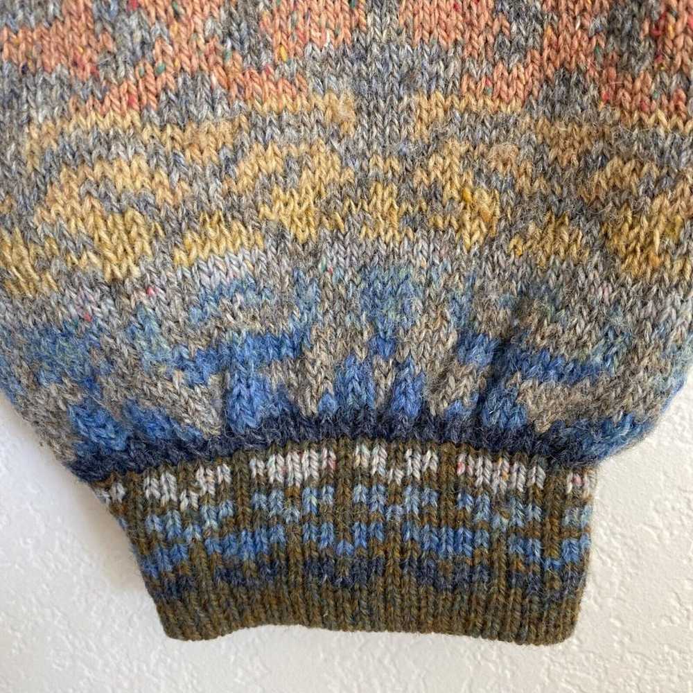 Rachel Grimmer Sweater Vtg Hand Made 100% Wool Pu… - image 4
