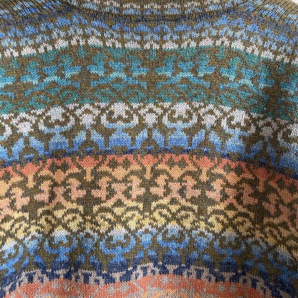 Rachel Grimmer Sweater Vtg Hand Made 100% Wool Pu… - image 5