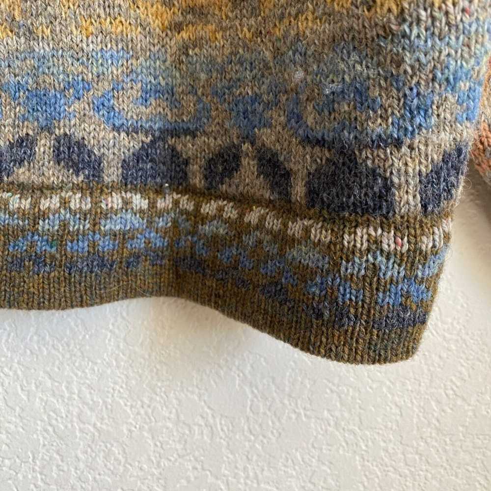 Rachel Grimmer Sweater Vtg Hand Made 100% Wool Pu… - image 7