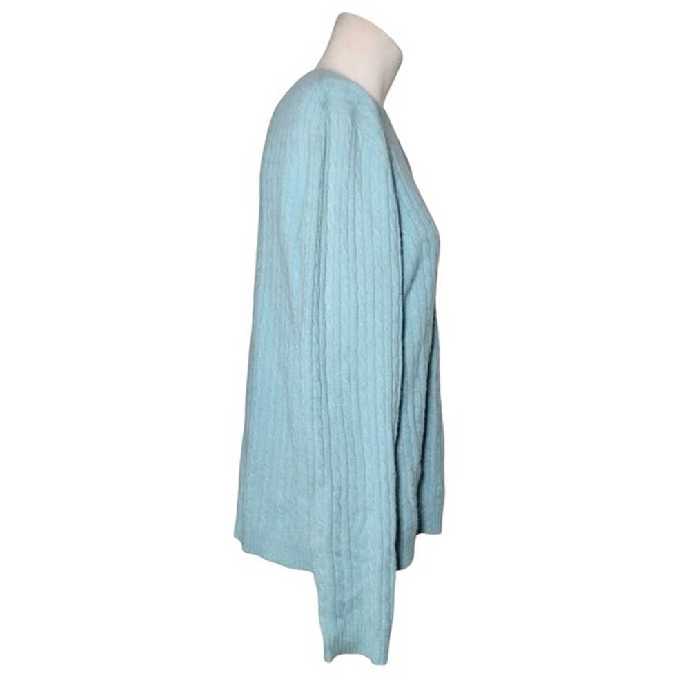 Madison Studio All Cashmere Cable Knit Cardigan S… - image 3