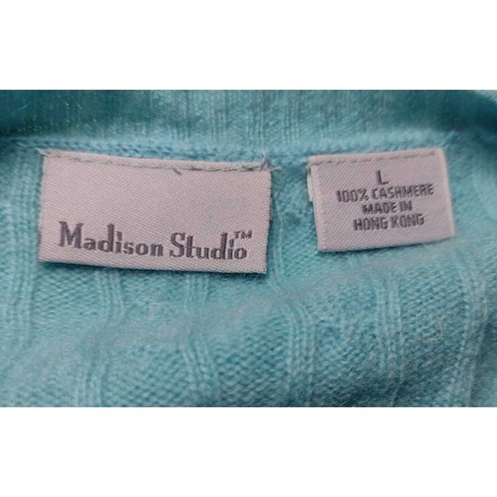 Madison Studio All Cashmere Cable Knit Cardigan S… - image 5