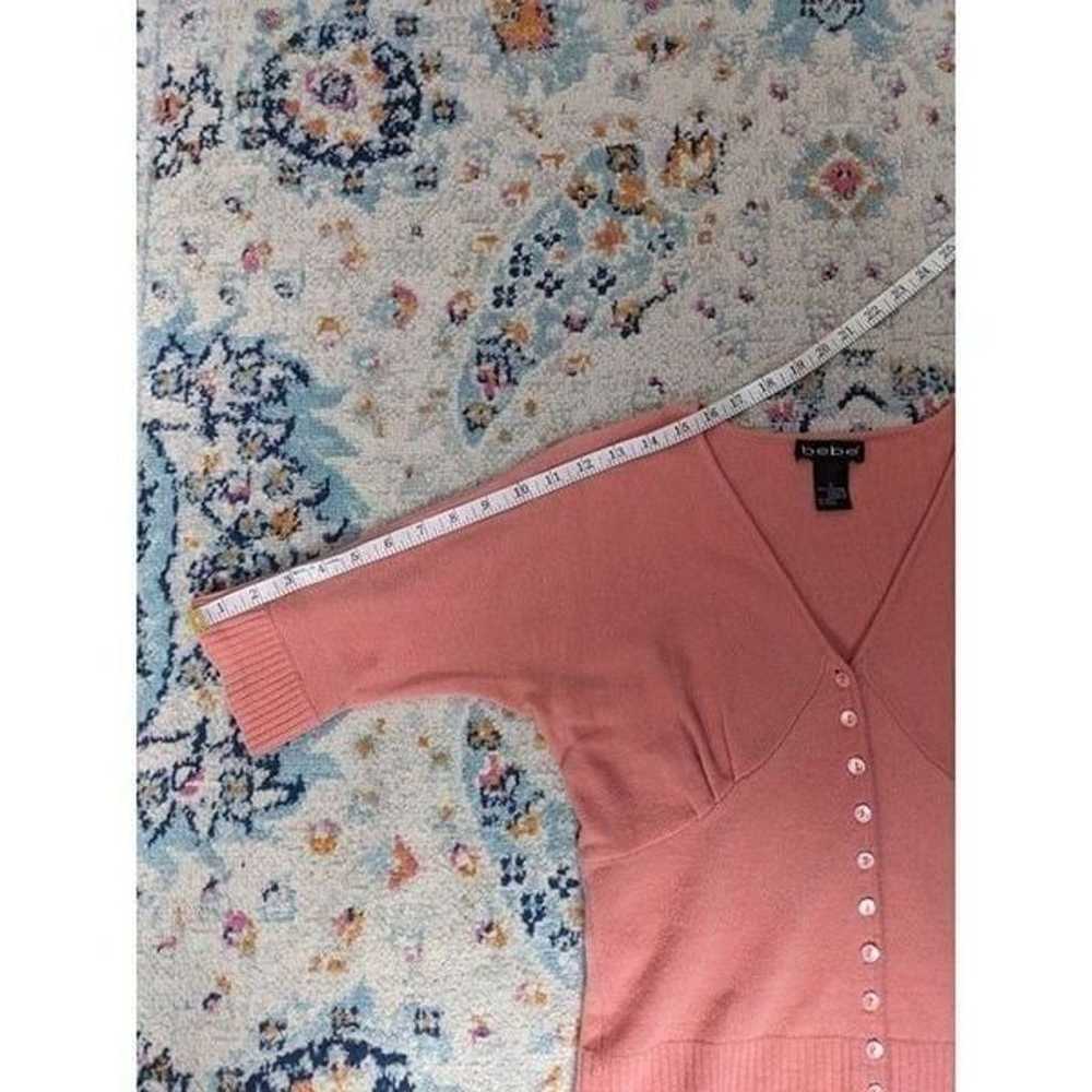 Vintage 90's bebe Cashmere Button Up Cardigan Swe… - image 10