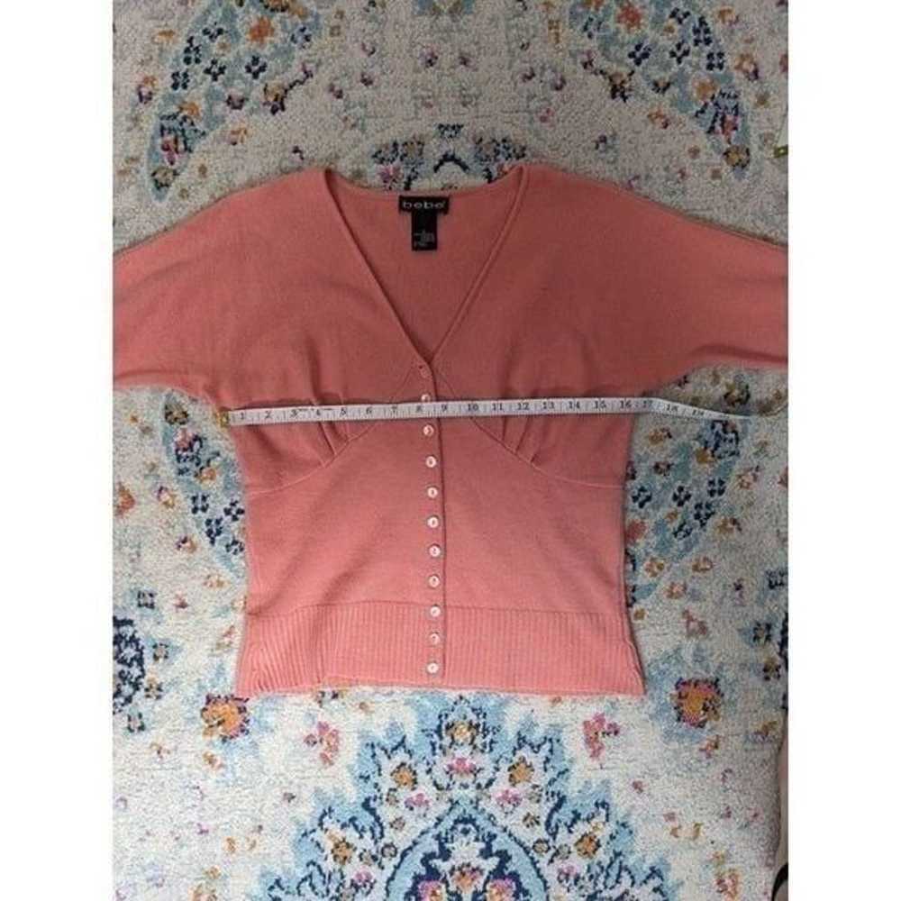 Vintage 90's bebe Cashmere Button Up Cardigan Swe… - image 8