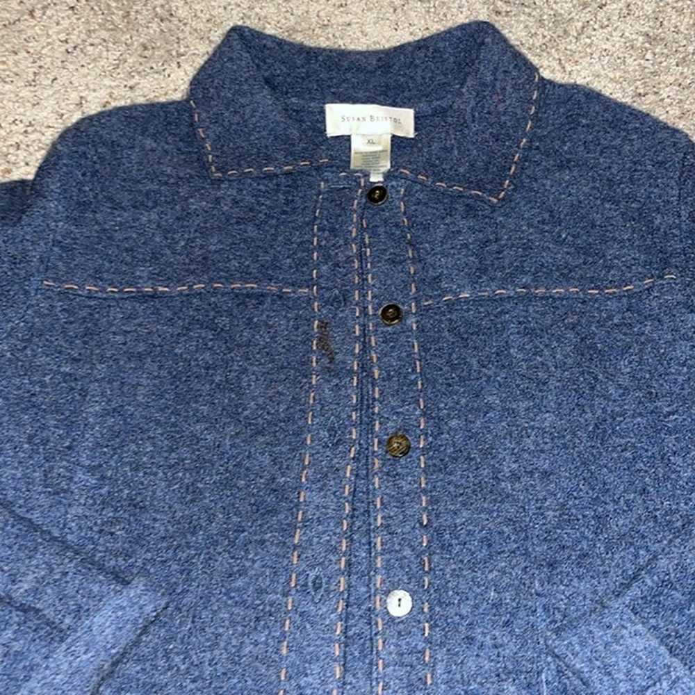 SUSAN BRISTOL size XL jacket sweater cardigan - image 2