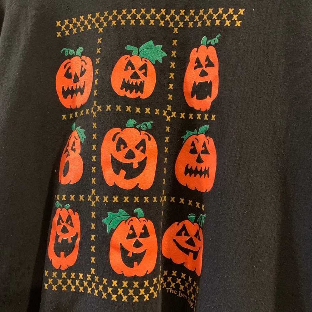 Vintage 80s 90s Halloween Sweatshirt Pumpkin Pull… - image 2
