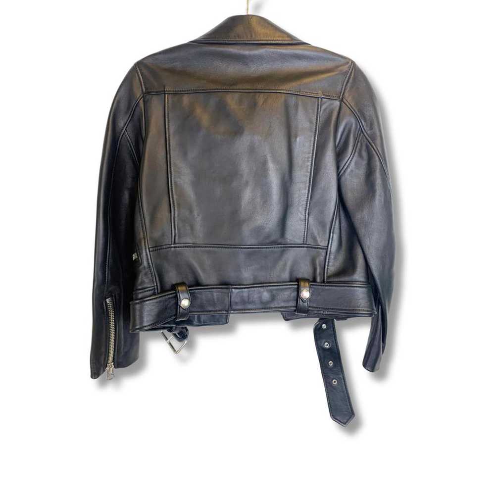 Acne Studios Leather biker jacket - image 2