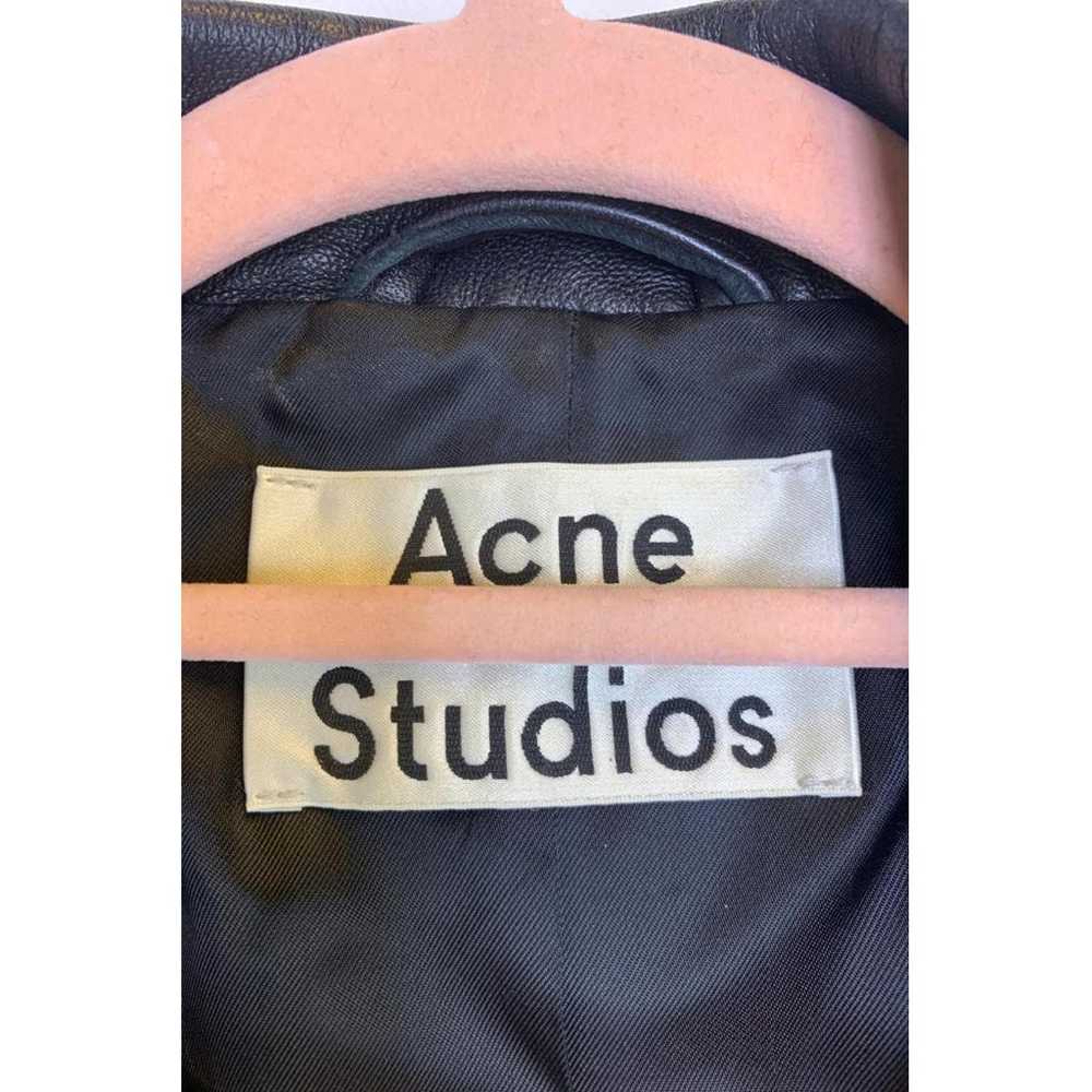Acne Studios Leather biker jacket - image 4