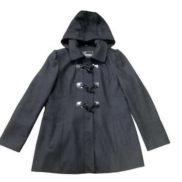 Guess Hooded Puffer Babydoll Peacoat Jacket Size … - image 1